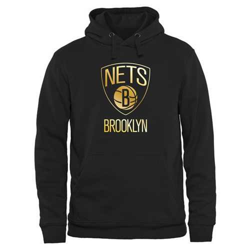 Brooklyn Nets Gold Collection Pullover Hoodie Black